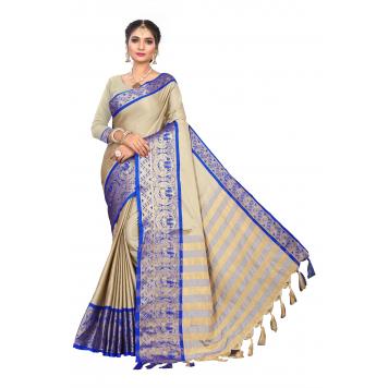 SVB Saree Embellished Art Silk Saree With Blouse And Jh...