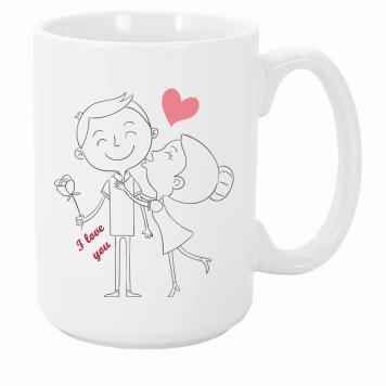 Mekanshi Premium I Love You  Printed Gift Mug for Your ...