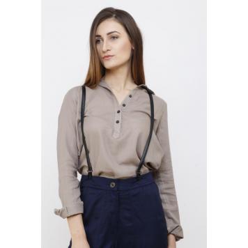 DNM Fashions Beautiful Gauze Khaki Women Casual Shirt