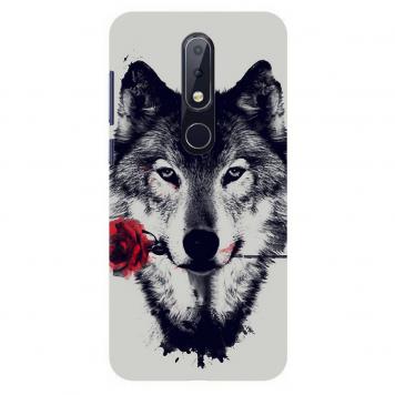 NDCOM Rose With Animal Printed Hard Mobile Back Cover C...