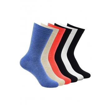 Balenzia Crew Socks for Women-Pack of 6- Multicoloured