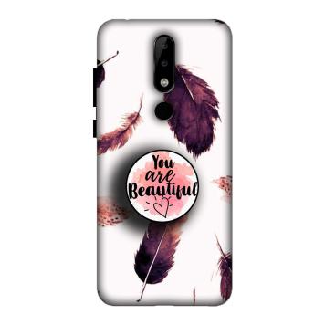 NDCOM Beautiful Feathers You Are Beautiful Printed Hard...