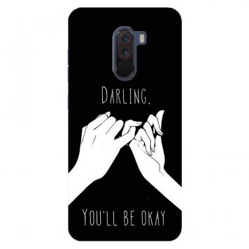 NDCOM Darling You Will Be Okey Quote Printed Hard Mobil...