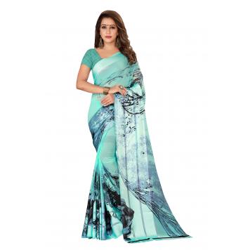 SVB Saree MultiColour SAtin Saree