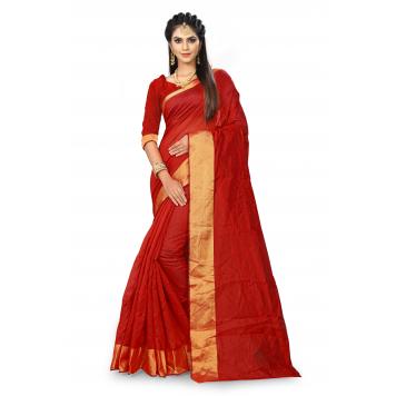 Red Colour Art Silk Printed Saree