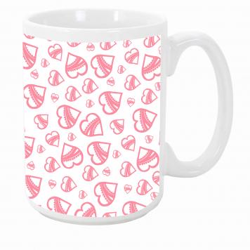 Mekanshi Premium love heart Printed Gift Mug for Your L...