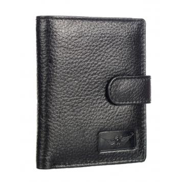 Men Black Genuine Leather Wallet - By Maskino Leathers