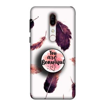 NDCOM Beautiful Feathers You Are Beautiful Printed Hard...