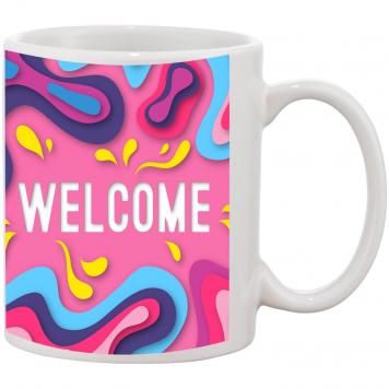 Mekanshi Premium Saying Welcome Printed Gift Mug for Yo...