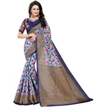 SVB Saree Mysore Silk Kalamkari Saree