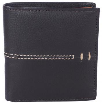 Men Black Original Leather RFID Wallet 12 Card Slot 2 N...