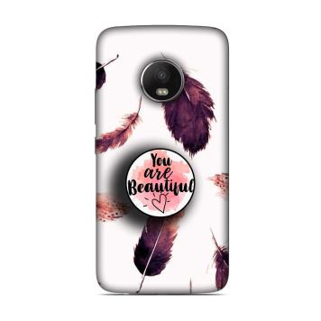 NDCOM Beautiful Feathers You Are Beautiful Printed Hard...