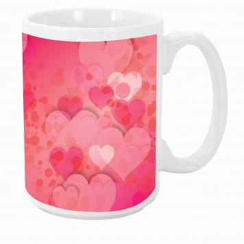 Mekanshi Premium love heart Printed Gift Mug for Your L...