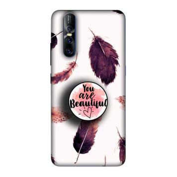 NDCOM Beautiful Feathers You Are Beautiful Printed Hard...