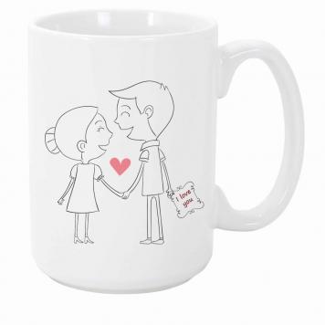 Mekanshi Premium I Love You  Printed Gift Mug for Your ...