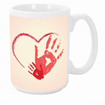 Mekanshi Premium heart Printed Gift Mug for Your Loved ...