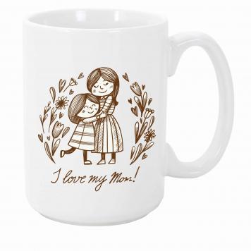 Mekanshi Premium love you mom Printed Gift Mug for Your...