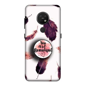 NDCOM Beautiful Feathers You Are Beautiful Printed Hard...