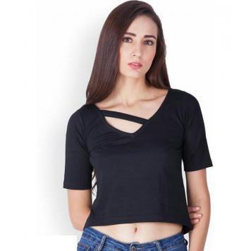 Ovela Casual & Stylish Top (Black) by Asli Fashion