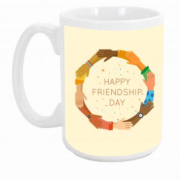 Mekanshi Premium happy friendship day Printed Gift Mug ...