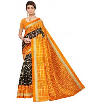 SVB Saree Mysore Silk Kalamkari Saree