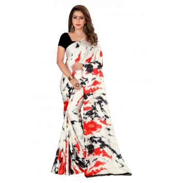 SVB Saree MultiColour Japan Crepe Saree