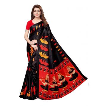 SVB Saree Multicolour Mysore Silk Saree For Women