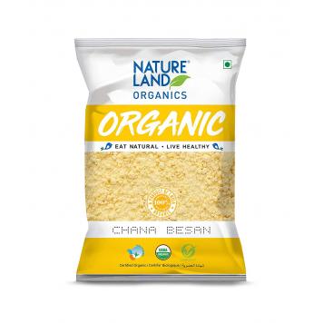 Natureland Organics Chana Besan 500 Gm (Pack of 2)