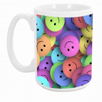 Mekanshi Premium Multicolour Smile Printed Gift Mug for...