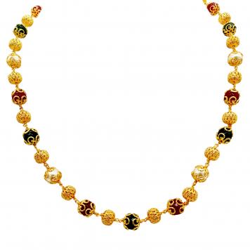 Colorful Circular SemiPrecious Fresh Water Pearl Neckla...