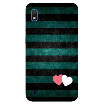 NDCOM Stripes And Heart Printed Hard Mobile Back Cover ...