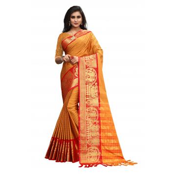 SVB Saree Embellished Art Silk Saree With Blouse And Jh...