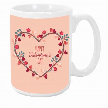 Mekanshi Premium Happy Valentine Printed Gift Mug for Y...