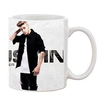 DigiProw Justin Bieber Pattern Printed Ceramic Coffee M...