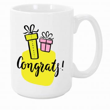 Mekanshi Premium Congrats Printed Gift Mug for Your Lov...