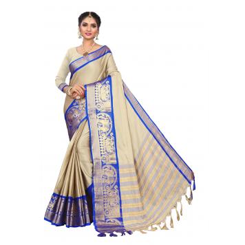 SVB Saree Embellished Art Silk Saree With Blouse And Jh...