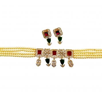 Colorful & Squaria SemiPrecious Stone Necklace Set ...