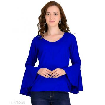 Stylish Rayon Tops for Girls / Women (Blue) by Asli Fas...