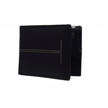 Ink Black Premium Quality Leather Men'S Bi-Fold Wallet ...