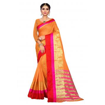 SVB Saree Embellished Art Silk Saree With Blouse Piece