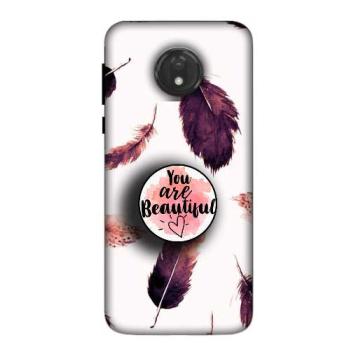 NDCOM Beautiful Feathers You Are Beautiful Printed Hard...