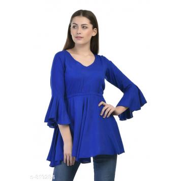 Stylish Rayon Tops for Girls / Women (Blue) by Asli Fas...