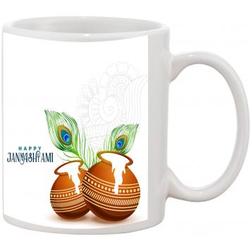 Mekanshi Premium Krishna Janmashtimi Printed Gift Mug f...