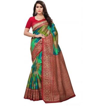 SVB Saree Mysore Silk Kalamkari Saree