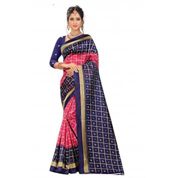 SVB Saree Mysore Silk Kalamkari Saree