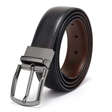 Maskino Leathers Men's Faux Leather Reversible Belt BLA...