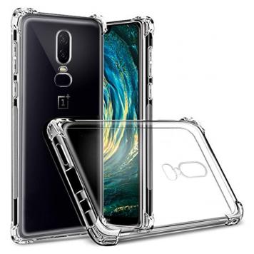 Oneplus 6 Anti Shock Proof Soft Transparent Silicone Bo...