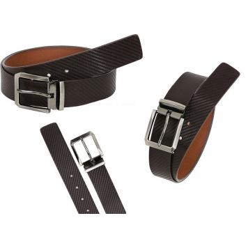 Magical Fibra Brown Textured Genuine Leather Belt by Ge...