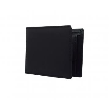 MidKnight Black Premium Quality Leather Men'S Bi-Fold W...