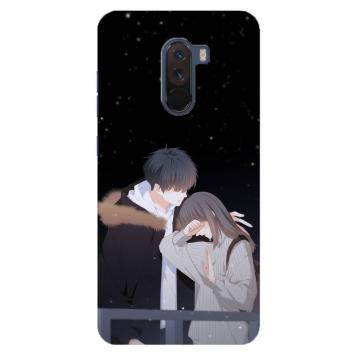 NDCOM Animated Love Couple Printed Hard Mobile Back Cov...